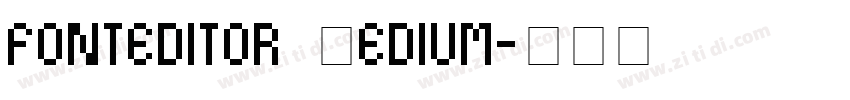 fonteditor Medium字体转换